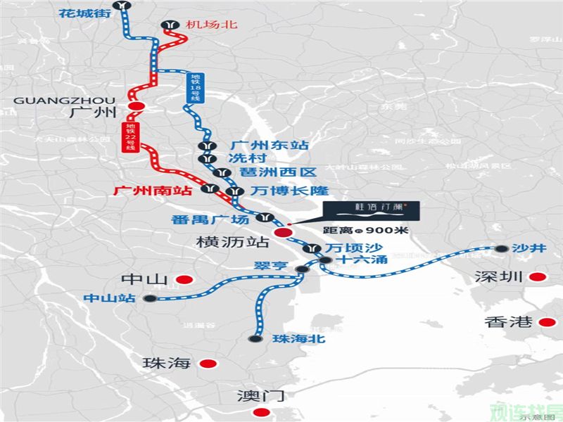 绿城桂语汀澜，横沥岛江景楼盘， 横沥岛地铁口楼盘，观连找房，(图11)