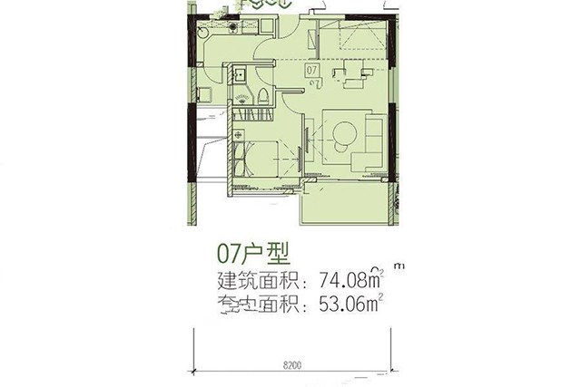 11#低区1梯6-13层07户型