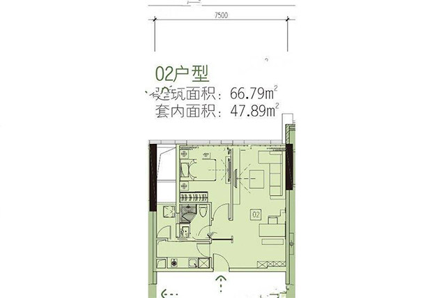 11#低区2梯6-13层02户型